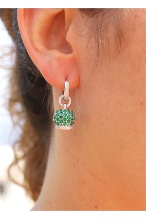 Green zircon bell earrings Manè Capri | ORECCHINIZIRCONIVERDE
